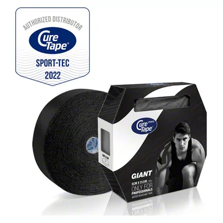 CureTape Giant Sports, LxB 31,5m x 5cm, wasserfest, schwarz