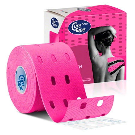 CureTape Punch, LxB 5 m x 5 cm, wasserfest, pink