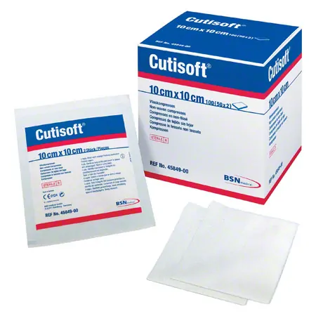 Cutisoft compress, Vlieskompresse, 10x10 cm, unsteril, 100 Stck