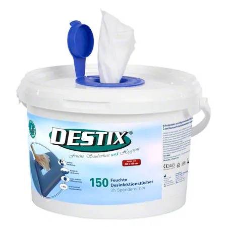 DESTIX Desinfektionst�cher im Spendereimer, LxB 26x27 cm, 150 St�ck