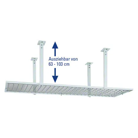 Deckenschlingentisch Exklusiv, LxB 200x70 cm