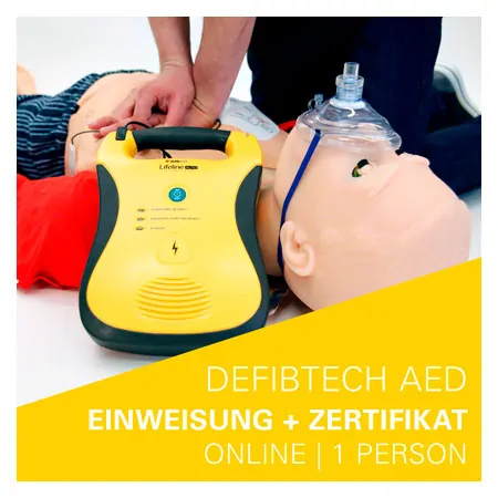 Defibtech Interaktive AED Online Einweisung mit Zertifikat, 1 Person
