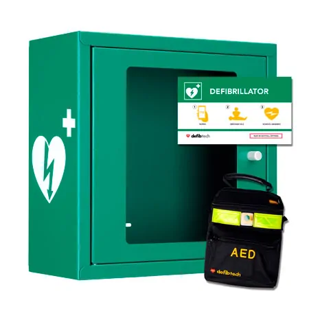 Defibtech Lifeline Schutzschrank Set, 3-tlg., fr AED + AED View