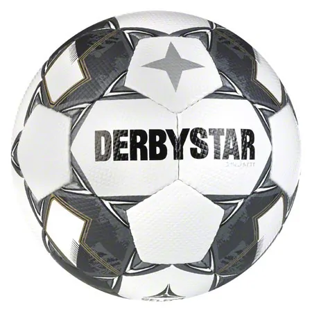 Derbystar Fuball Brillant TT v24, weiss/silber, Gre 5