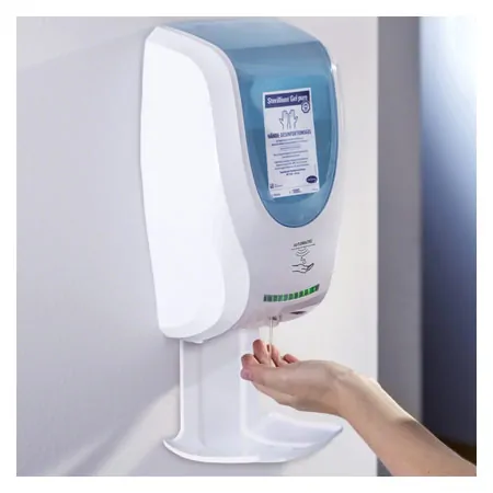 Desinfektionsmittelspender-Set CleanSafe touchless, Kunststoff, Sterillium und Auffangschale