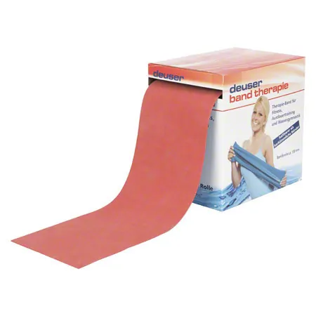Deuser Band Therapie, LxB 20 m x 10 cm, mittel, rot
