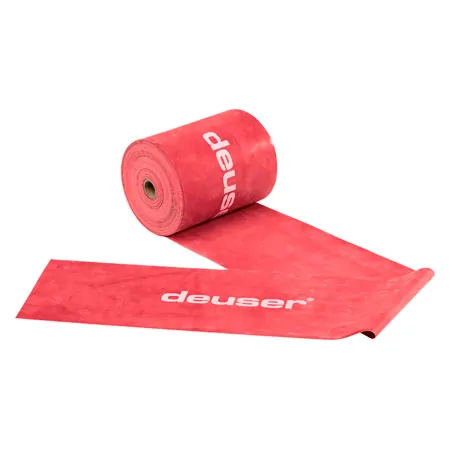 Deuser Physio Band, 25 m x 15 cm, extra stark, rot