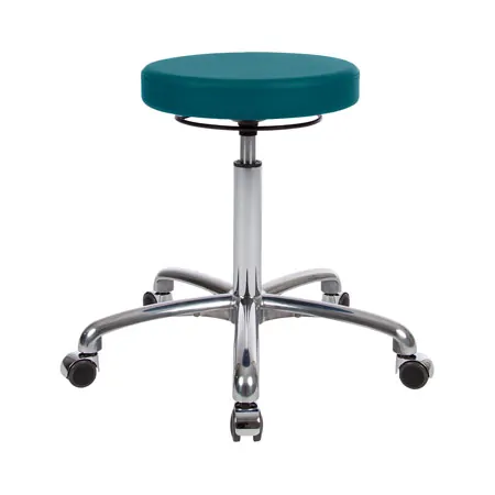 Drehhocker Exklusiv mit Komfort-Polster und Rollen