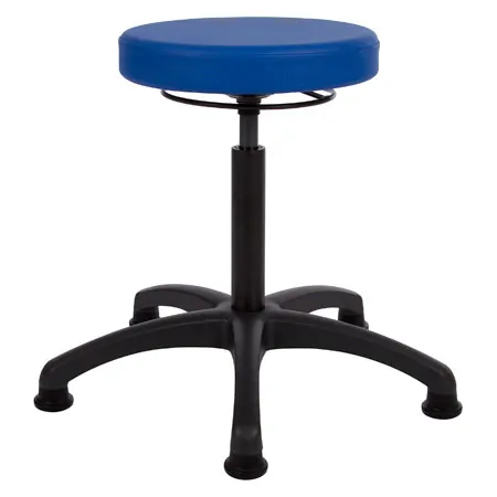 Drehhocker Standard mit Komfort-Polster und Gleitern