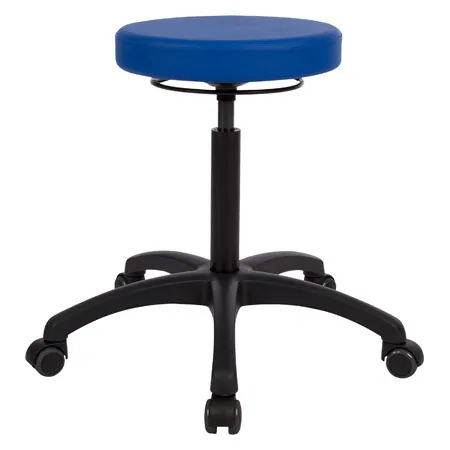 Drehhocker Standard mit Komfort-Polster und Rollen