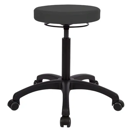 Drehhocker Standard mit Komfort-Polster und Rollen