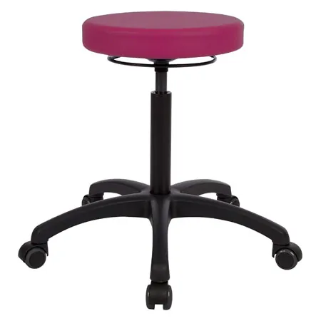 Drehhocker Standard mit Komfort-Polster und Rollen