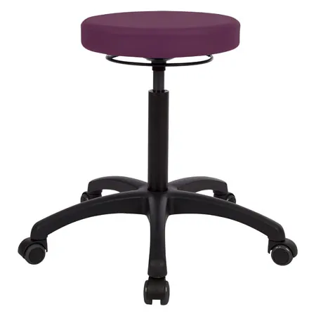 Drehhocker Standard mit Komfort-Polster und Rollen