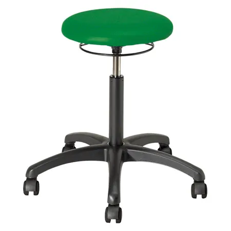 Drehhocker Standard mit Polster und Rollen