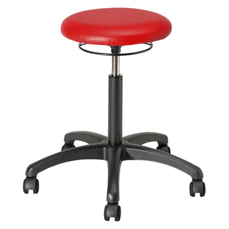 Drehhocker Standard mit Polster und Rollen