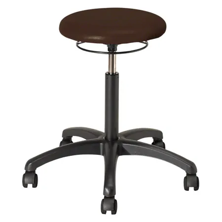 Drehhocker Standard mit Polster und Rollen