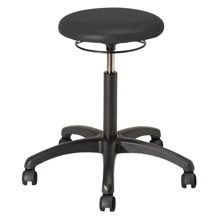 Drehhocker Standard mit Polster und Rollen