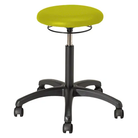 Drehhocker Standard mit Polster und Rollen