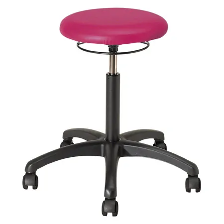 Drehhocker Standard mit Polster und Rollen