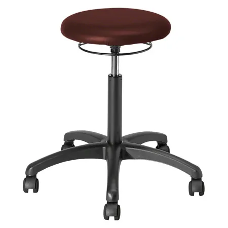 Drehhocker Standard mit Polster und Rollen