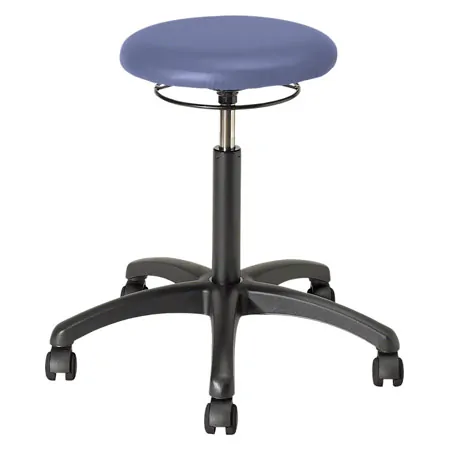 Drehhocker Standard mit Polster und Rollen