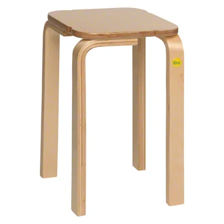 Erzi Hocker 45 aus Formholz, 36x36 cm, Sitzhhe 45 cm