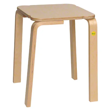 Erzi Hocker 48 aus Formholz, 36x36 cm, Sitzhhe 48 cm