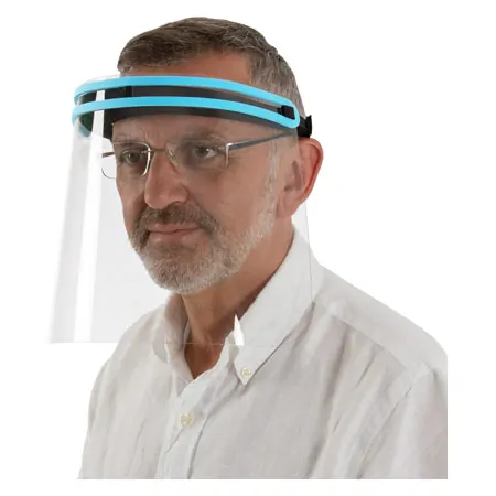 Faceshield mit Gummibund, weiche Stirnauflage
