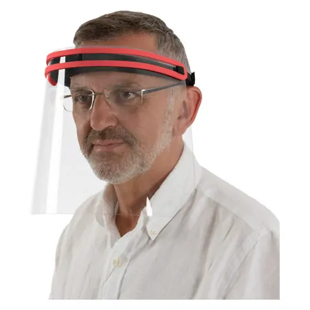 Faceshield mit Gummibund, weiche Stirnauflage