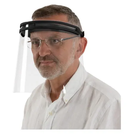 Faceshield mit Gummibund, weiche Stirnauflage