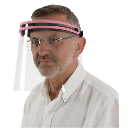 Faceshield mit Gummibund, weiche Stirnauflage