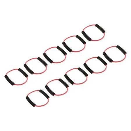Fitness Ring, stark, rot, 10er Set