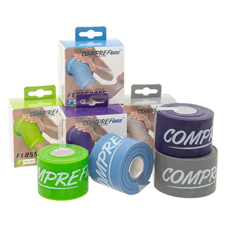 Flossband Level 1-4, LxB 2 m x 5 cm, 4er-Set