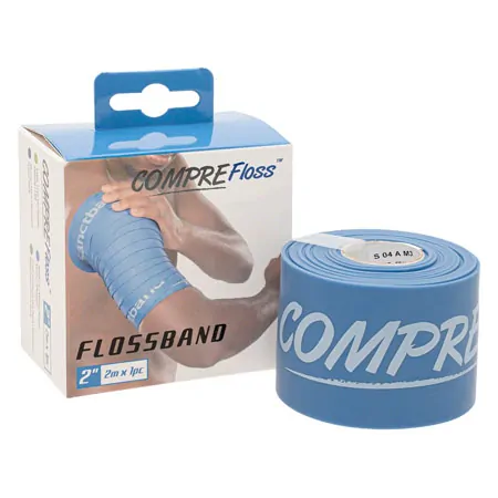 Flossband Level 2, 2m x 5 cm, mittel, blau