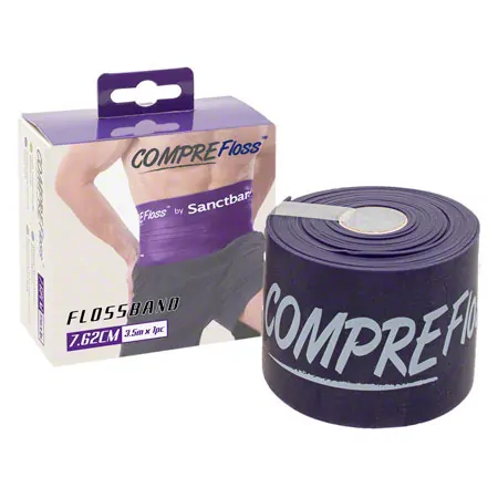 Flossband Level 3, LxB 3.5m x 7.5 cm, stark, violett