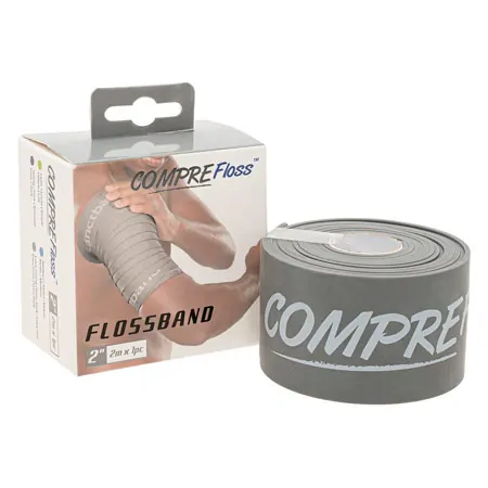 Flossband Level 4, 2m x 5 cm, extra stark, grau