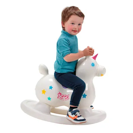 GYMNIC Hpftier Einhorn Rody Magical Unicorn mit Schaukelwanne