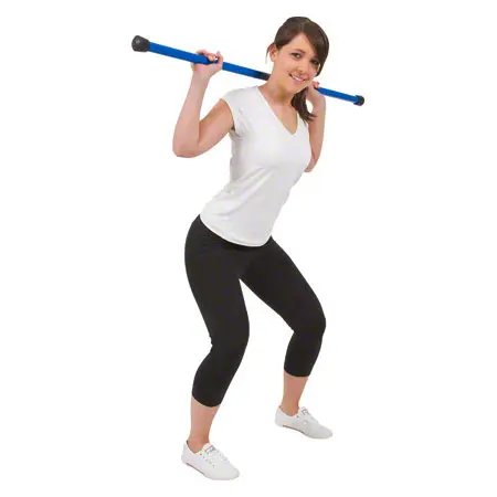 Gewichtsstange Fit Bar, 2 kg,  2,8 cm x 120 cm, blau