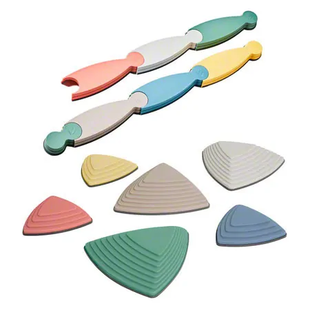 Gonge Balance-Set, Fluss-Steine + Balance-Weg Nordic, 13-tlg.