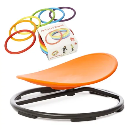 Gonge Koordinationsset, 7-tlg. Karussell Spielkreisel + Activity Rings