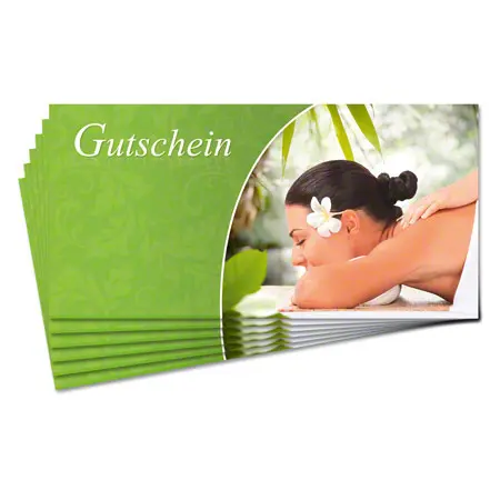 Gutschein Wellness, 25 Stck, DIN lang