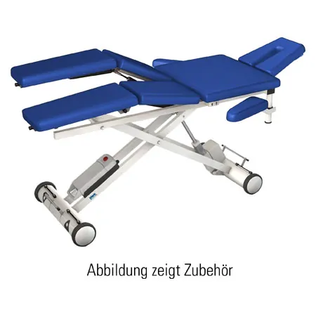 HWK Therapieliege Solid Lymph/Manu Akku mit 3-tlg. Kopfteil, LxBxH 195x65x46-89 cm
