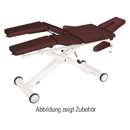 HWK Therapieliege Solid Lymph/Manu Hydraulik mit 3-tlg. Kopfteil, LxBxH 195x65x46-89 cm