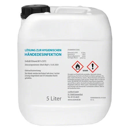 Hndedesinfektionsmittel, 5 l