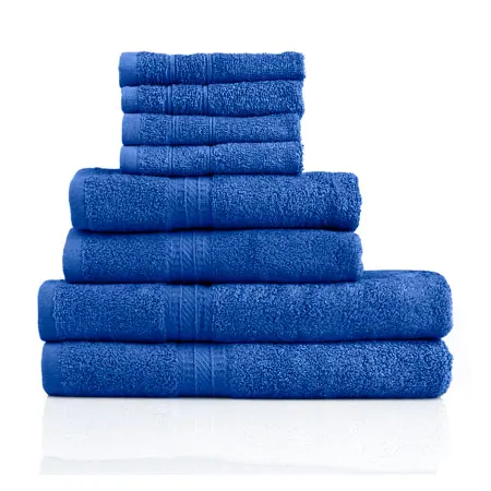 Handtuch Set 8-tlg., 4 Stck 30x30 cm, 2 Stck 140x70 cm und 2 Stck 100x50 cm