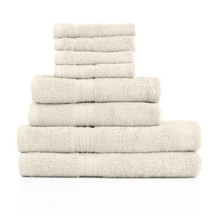 Handtuch Set 8-tlg., 4 Stck 30x30 cm, 2 Stck 140x70 cm und 2 Stck 100x50 cm