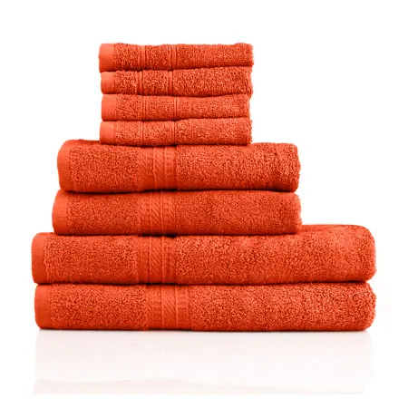 Handtuch Set 8-tlg., 4 Stck 30x30 cm, 2 Stck 140x70 cm und 2 Stck 100x50 cm
