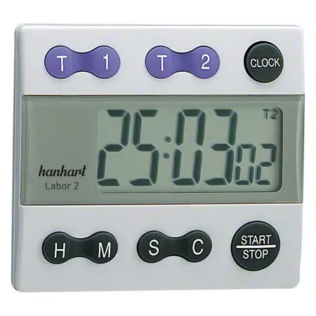 Hanhart Kurzzeitmesser Labor 2, inkl. Batterie, digital
