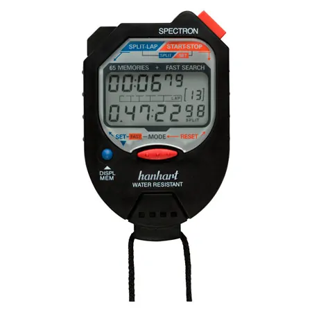 Hanhart Stoppuhr Spectron 1/100 Min. + 1/100 Sek. inkl. Batterie