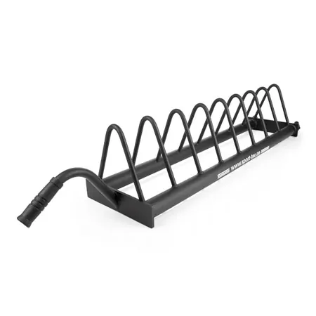 Hantelscheibenablage Bumper Plate Rack, fahrbar, LxBxH 140x28x26,8 cm